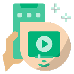 A mobile phone screen with a video playing